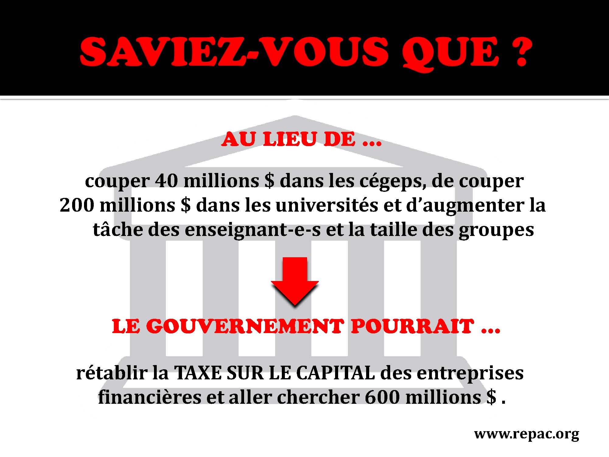 SAVIEZ-VOUS QUE